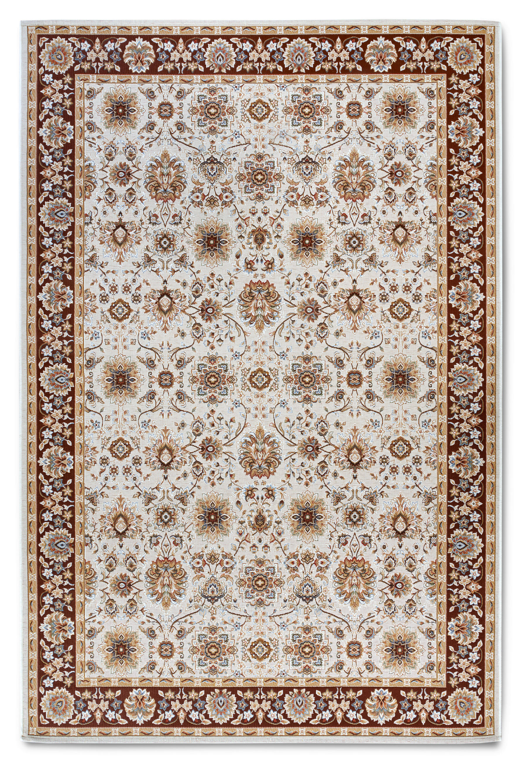 OUTDOORTEPPICH 120/180 cm Kollektion 1767 Creme, Rotbraun  - Rotbraun/Creme, Design, Kunststoff (120/180cm) - Villeroy & Boch