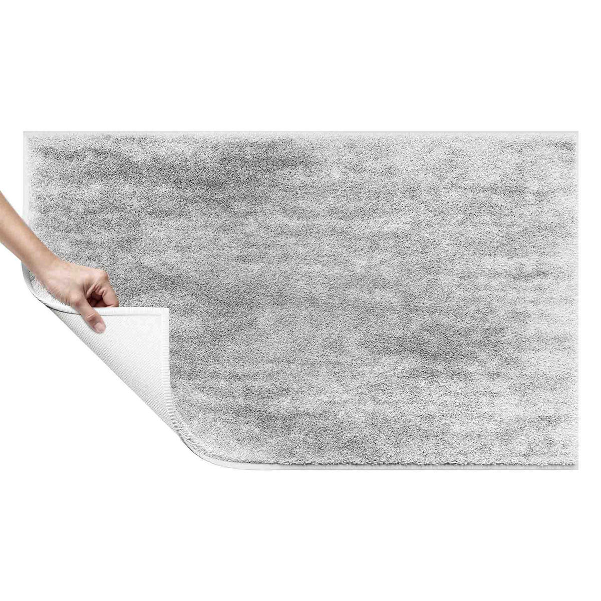 BADTEPPICH ELYSIA Grau 60/100 cm  - Grau, Basics, Kunststoff/Textil (60/100cm) - Grund