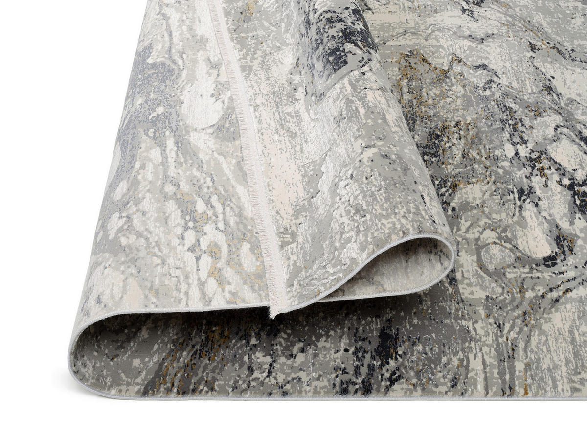 LÄUFER 80/250 cm Lille Grau, Goldfarben  - Goldfarben/Grau, Design, Textil (80/250cm) - Dieter Knoll