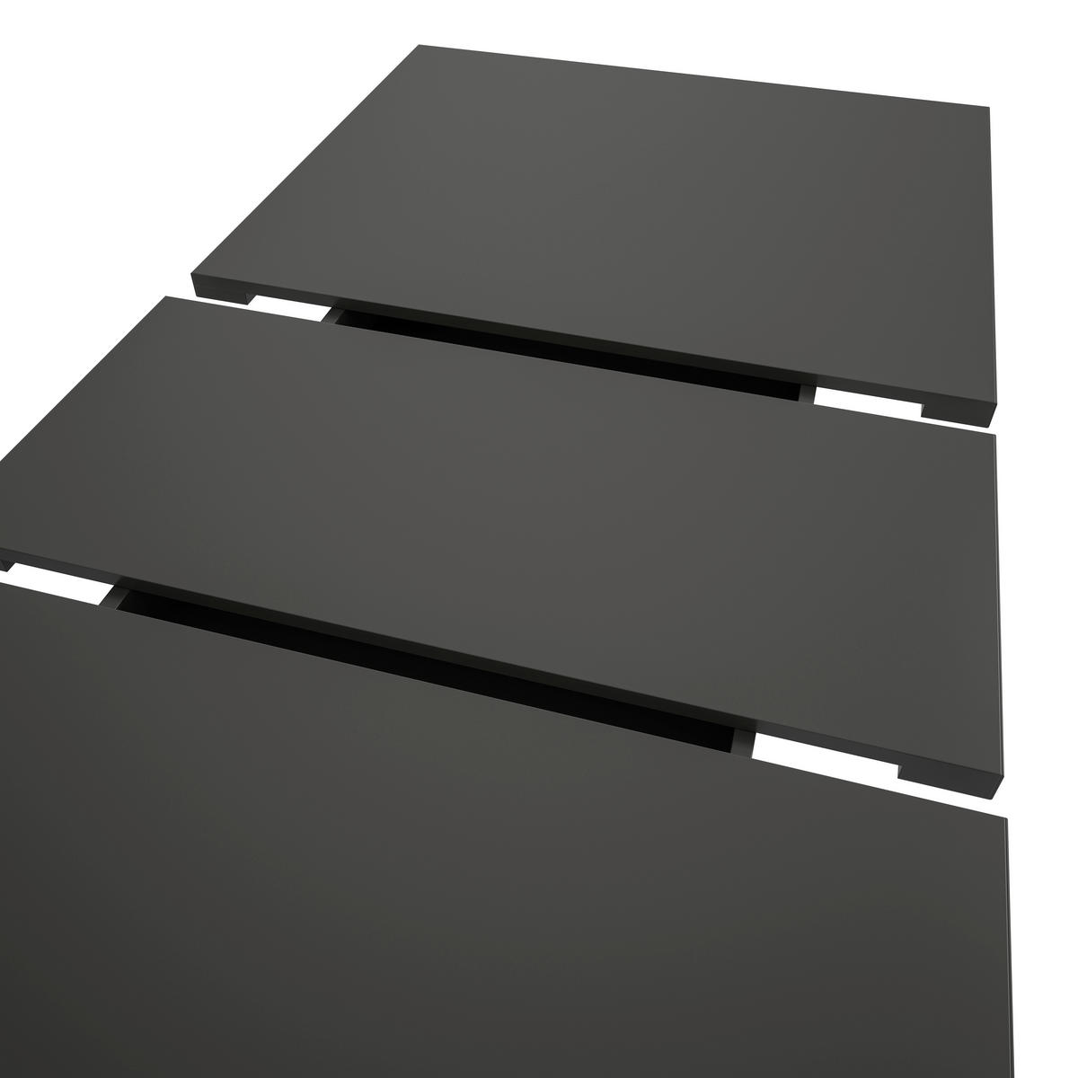 AUSZIEHTISCH Grau rechteckig  ausziehbar  - Weiß/Grau, KONVENTIONELL, Holzwerkstoff (150-190/90/76cm) - MID.YOU