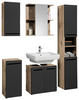 SPIEGELSCHRANK 60/71/20 cm  - Eichefarben, Basics, Glas/Holzwerkstoff (60/71/20cm) - MID.YOU