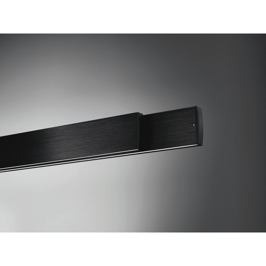 Thumbnail - Schöner Wohnen Led-Hängeleuchte Stripe 860007, Schwarz, Metall, 6x250x110-140 cm, ausziehbar, Lampen & Leuchten, Innenbe...