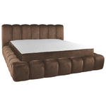 POLSTERBETT Bettkasten Braun 180/200 cm  - Schwarz/Braun, Trend, Kunststoff/Textil (180/200cm) - Esposa