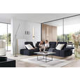 ECKSOFA in Struktur Schwarz  233/313 cm  - Schwarz, Design, Kunststoff/Textil (233/313cm) - Emilio Belluti