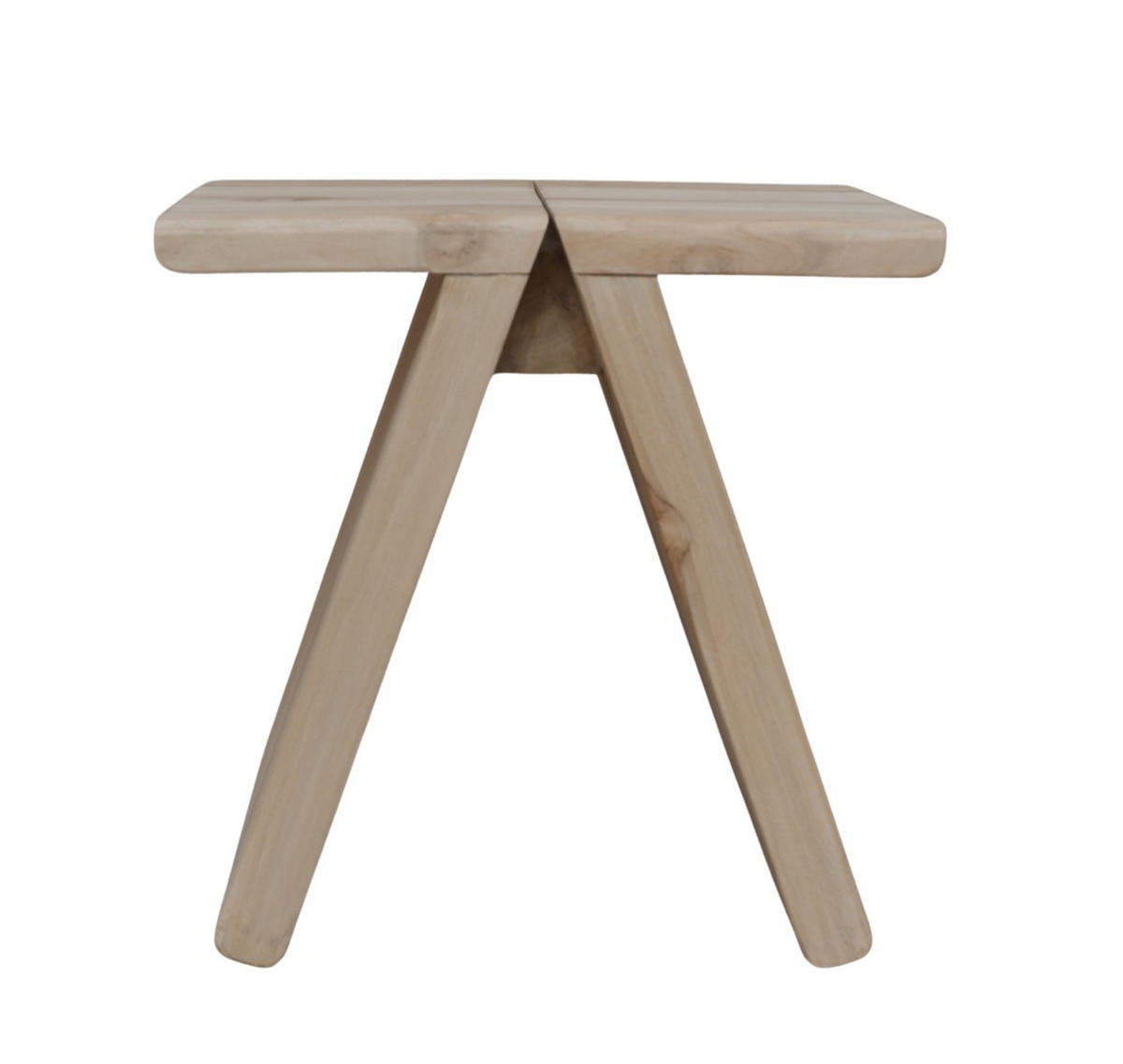 HOCKER Mindiholz Naturfarben  - Naturfarben, Design, Holz (40/40/40cm) - Livetastic