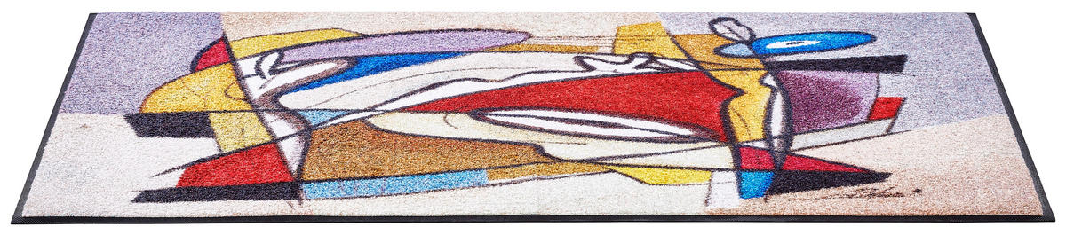 FUßMATTE  75/120 cm  Multicolor  - Multicolor, Basics, Kunststoff/Textil (75/120cm) - wash+dry