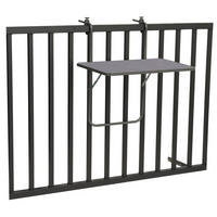 BALKONHÄNGETISCH 60/5/40 cm  - Anthrazit, Basics, Metall (60/5/40cm) - Gardenson