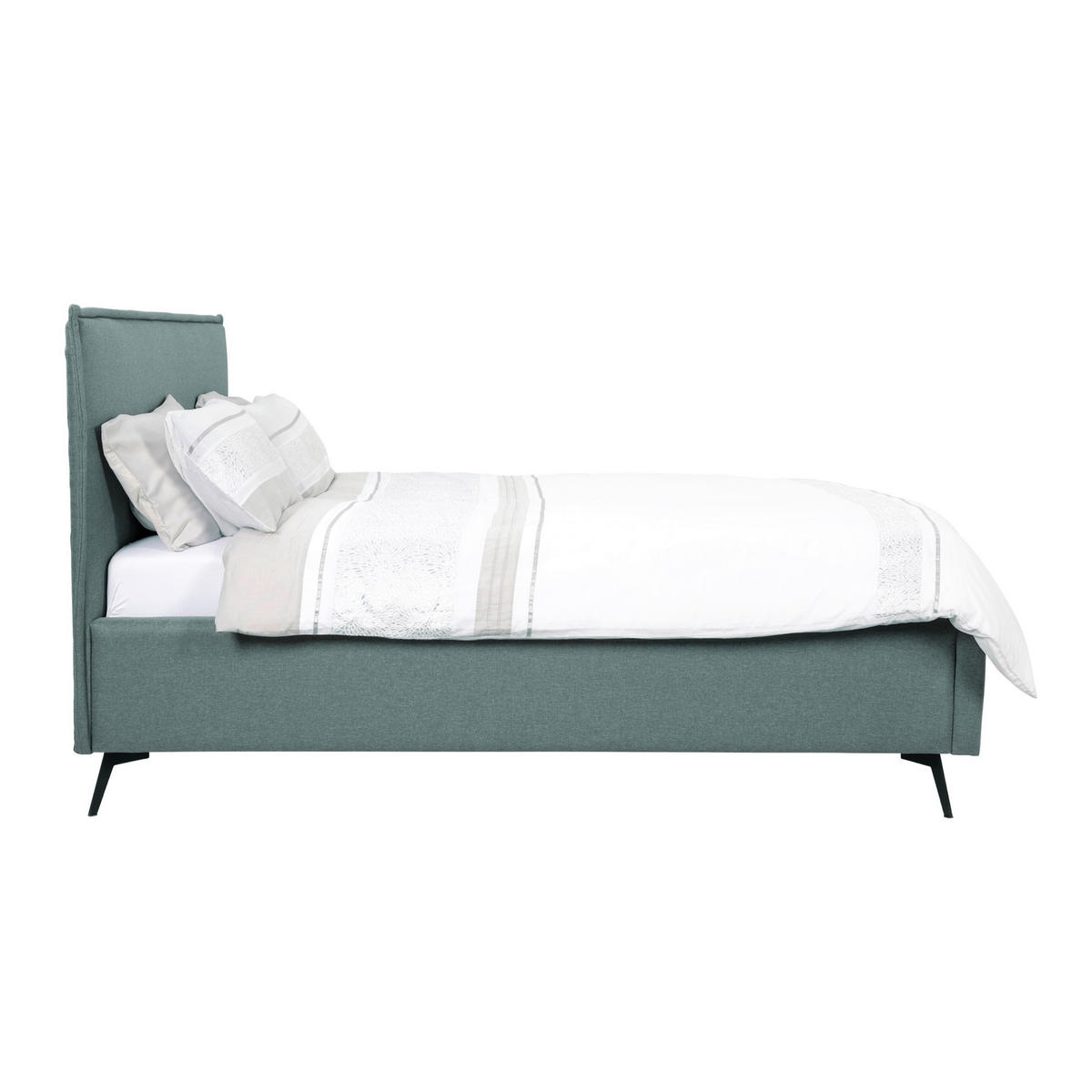 POLSTERBETT Mintgrau 200/200 cm  - Mintgrau, MODERN, Holz/Textil (200/200cm) - MID.YOU