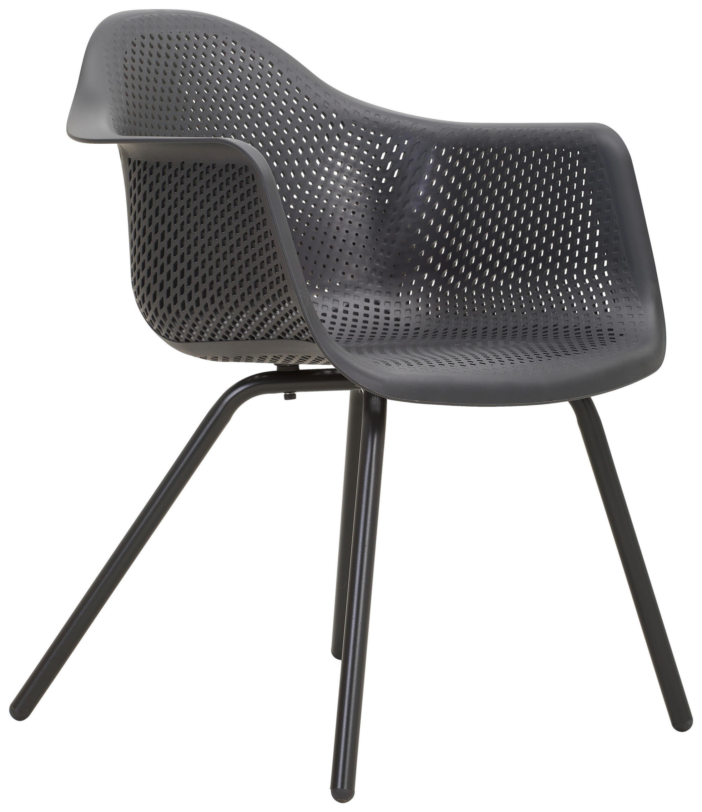 GARTENSESSEL Stahl Anthrazit  - Anthrazit, Design, Kunststoff/Metall (62,3/78,3/62,7cm) - Ambia Garden