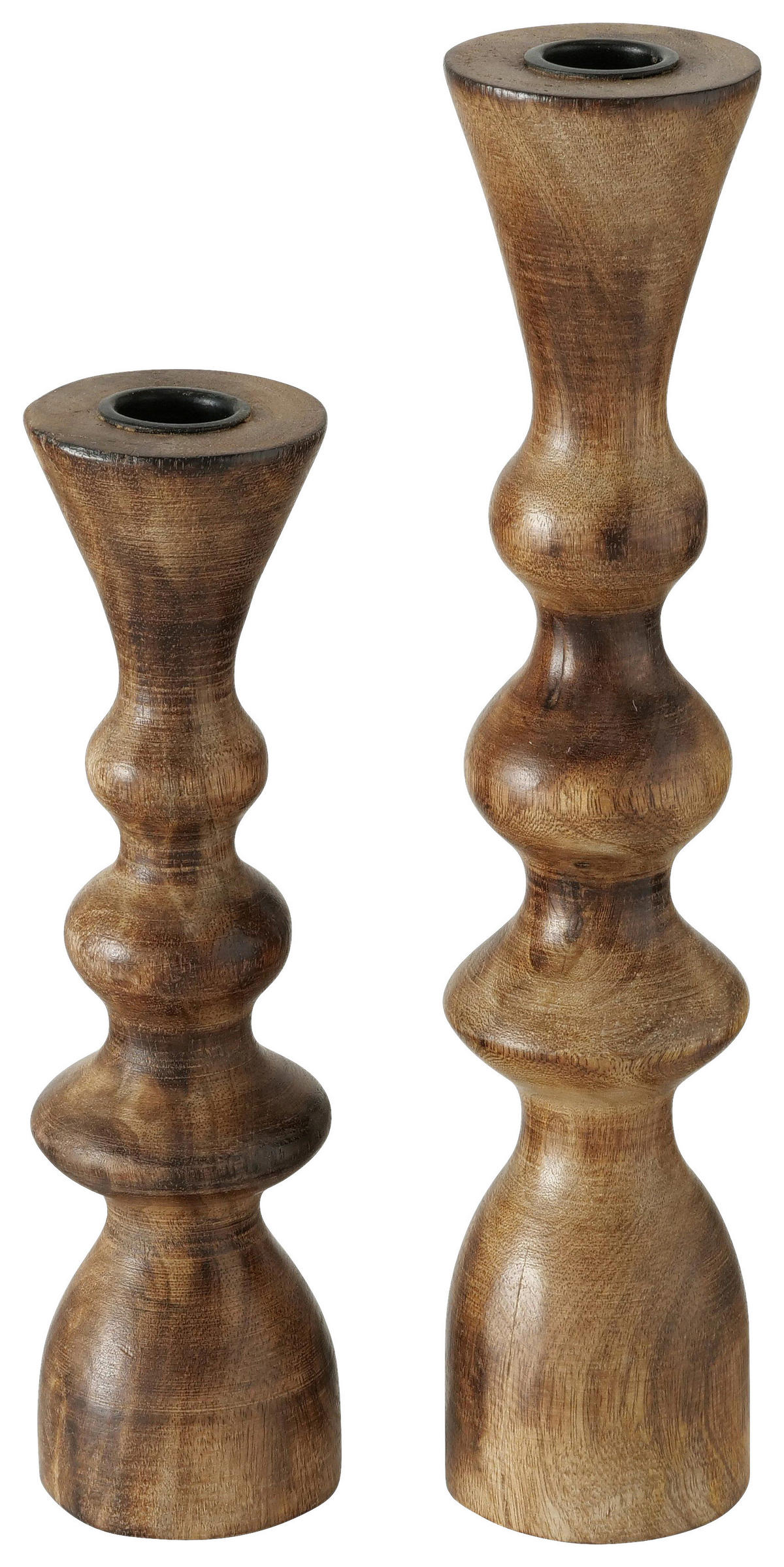 KERZENHALTER-SET - LIFESTYLE, Holz (8/8/30cm)