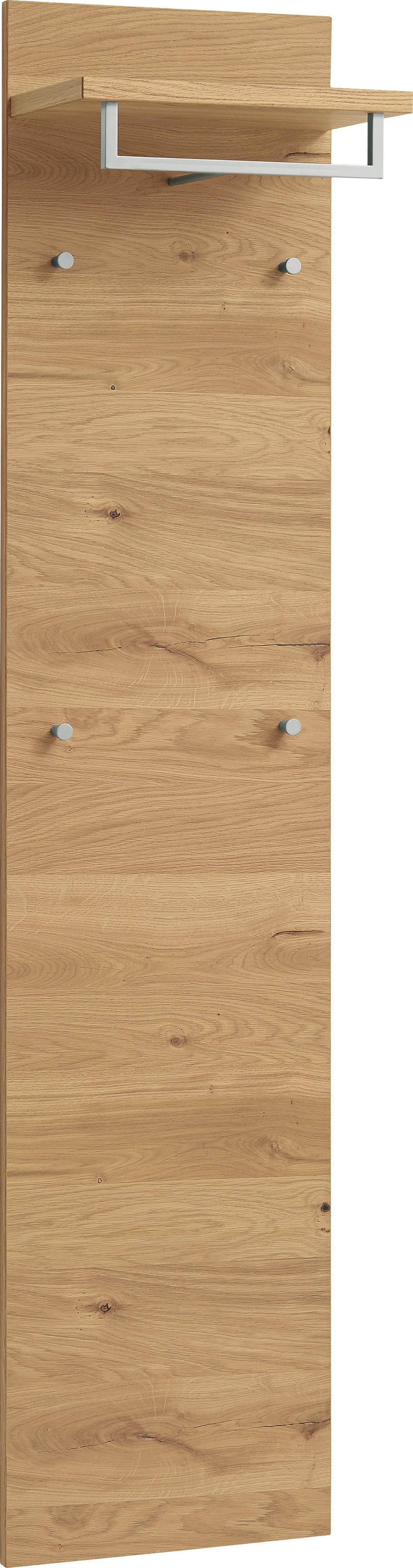 GARDE-ROBE 4-teilig  in 220/195/31 cm  - Eichefarben/Anthrazit, Design, Glas/Holz (220/195/31cm)