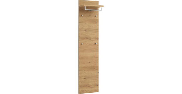 GARDEROBENPANEEL in 42/183/27 cm - Eichefarben, Design, Holz (42/183/27cm) - Novel