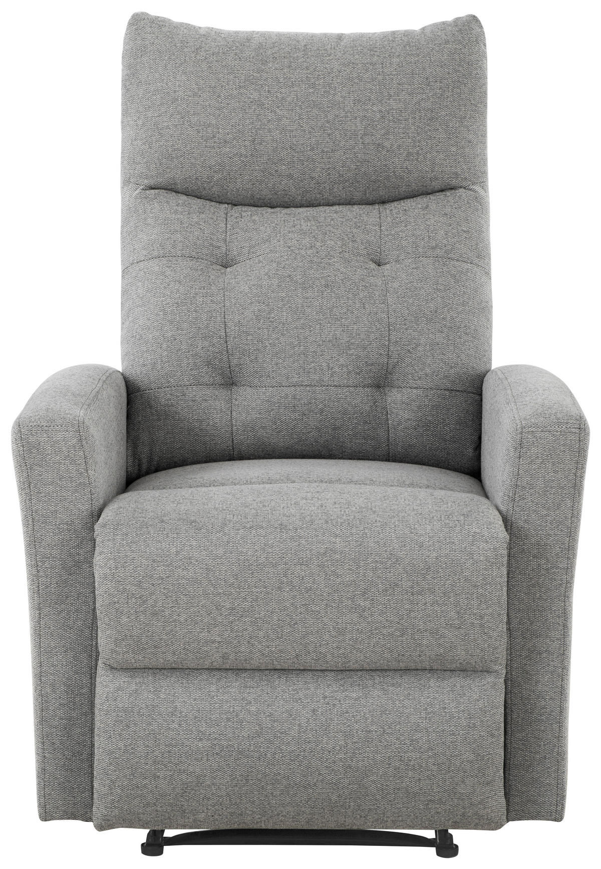 SITZGARNITUR Mikrofaser Grau  - Schwarz/Grau, Design, Textil/Metall - Livetastic