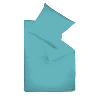 BETTWÄSCHE Satin 155/200 cm  - Petrol, Basics, Textil (155/200cm) - Fleuresse