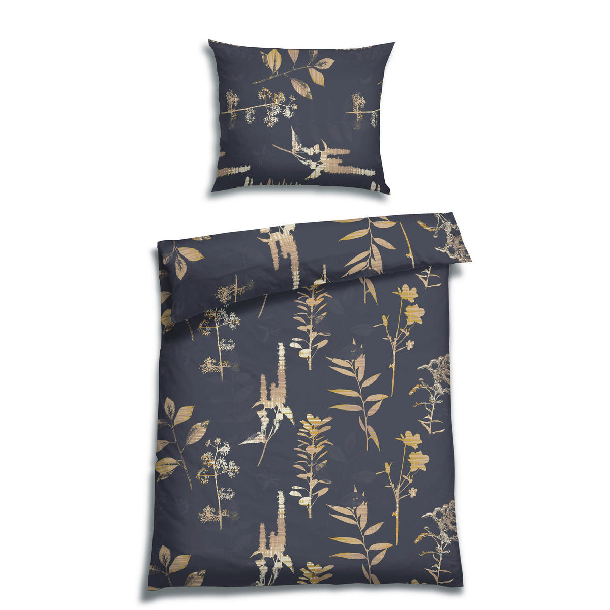 BETTWÄSCHE Satin 140/220 cm  - Dunkelblau, Design, Textil (140/220cm) - Florella