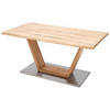 JÍDELNÍ STŮL, trámový dub, barvy dubu, 160/90/77 cm - barvy dubu, Design, kov/dřevo (160/90/77cm) - Livetastic