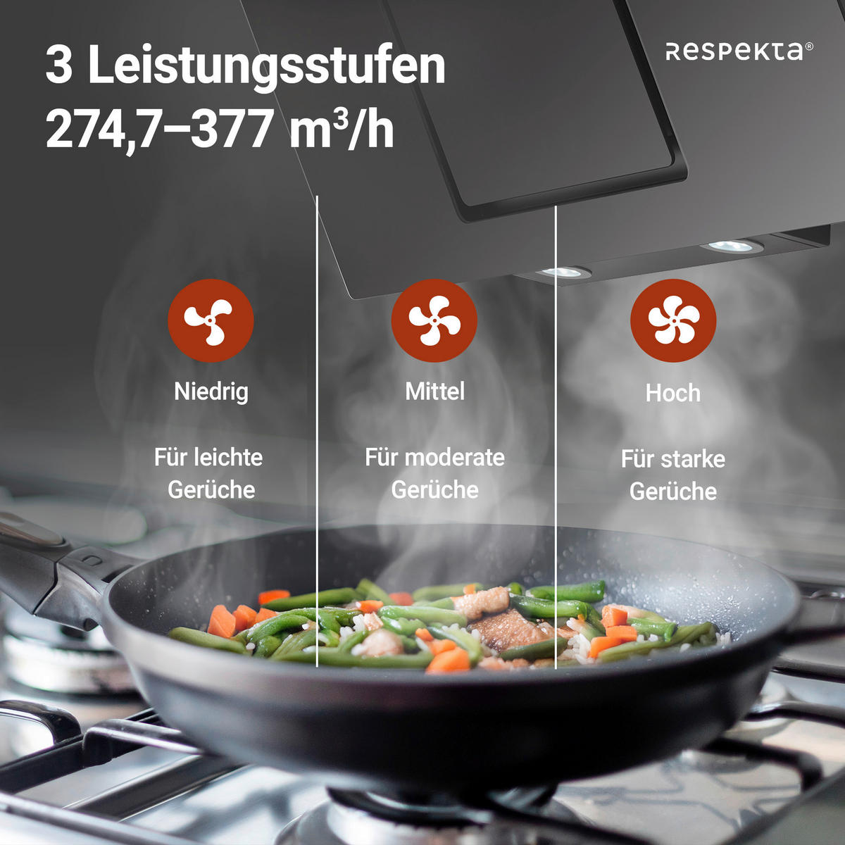 DUNSTABZUGSHAUBE CH22010/90SBZ  - Schwarz, Trend, Glas/Metall (90/73,9-111,9/36cm) - Respekta