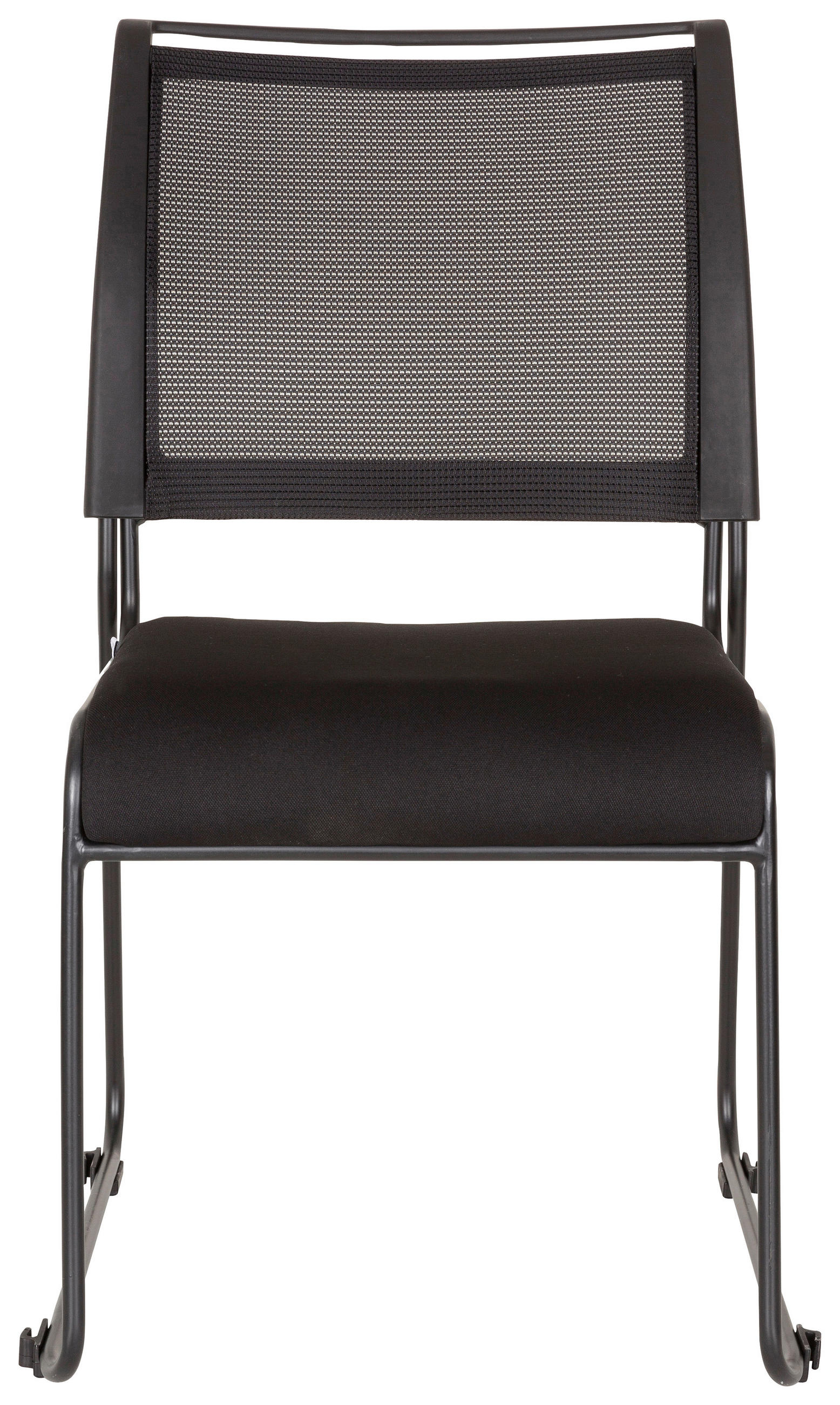 BESUCHERSTUHL Schwarz  - Schwarz, MODERN, Textil/Metall (48/87/61cm) - MID.YOU