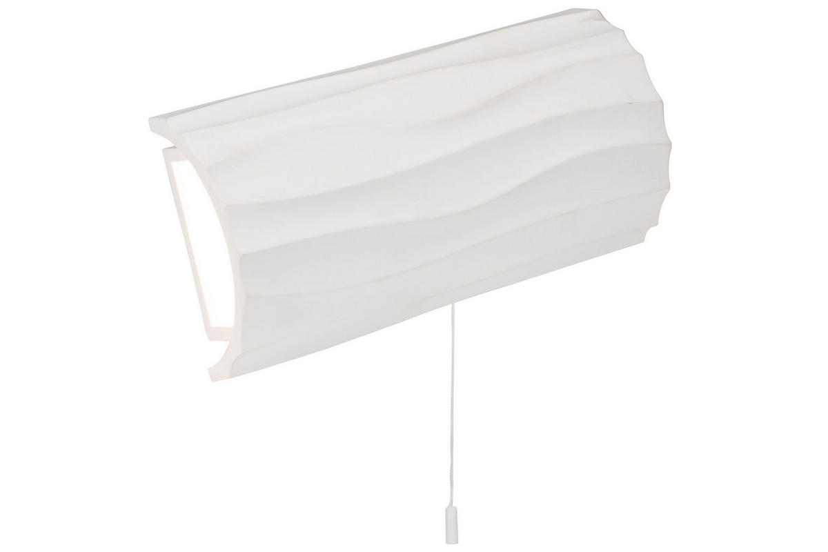 WANDLEUCHTE 15/30/9 cm   - Weiß, Trend, Stein (15/30/9cm) - Novel