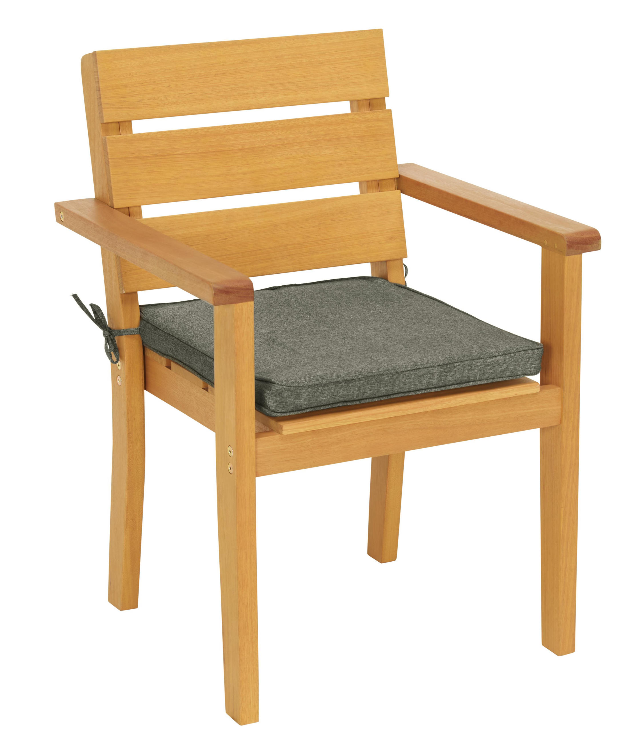 Stapelsessel in Holz, Textil Naturfarben