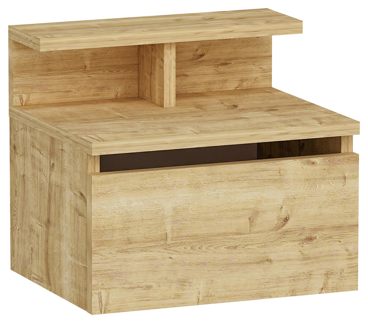 NACHTKÄSTCHEN in Eichefarben  - Eichefarben, Design, Holzwerkstoff (39,8/35/31,6cm) - MID.YOU