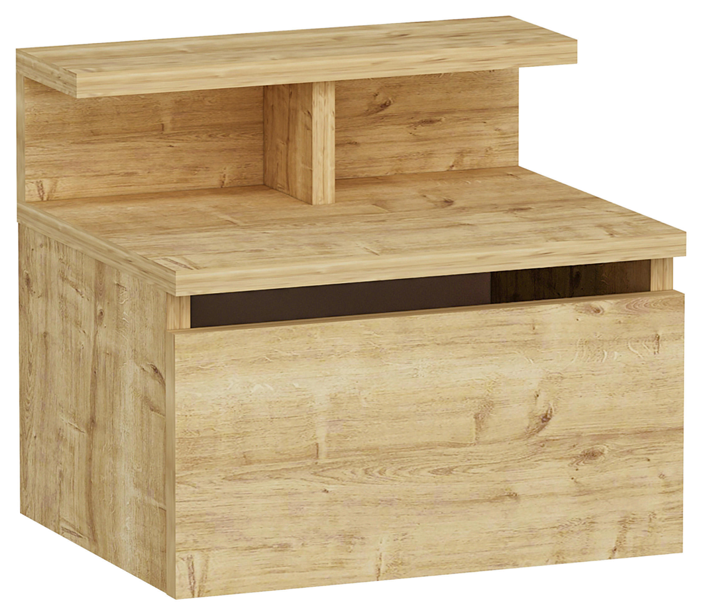 Nachtkästchen Eiche Dekor H: 35 cm, Hades