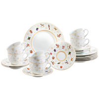 KAFFEESERVICE Weiß CHRISTMAS TOYS 18-teilig  - Weiß, KONVENTIONELL, Keramik - X-Mas