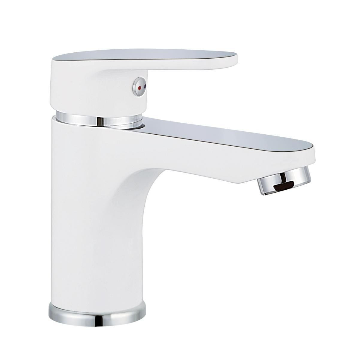BATERIE CHIUVETA BAIE 5,0/14,0/14,5 cm  - alb/culoare crom, Basics, metal (5,0/14,0/14,5cm) - Xora