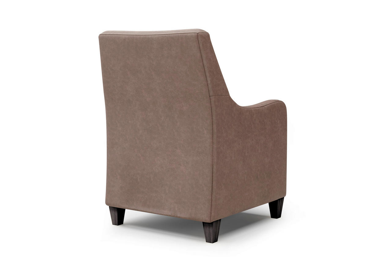 SESSEL in Mikrofaser Haselnussfarben  - Wengefarben/Haselnussfarben, KONVENTIONELL, Holz/Textil (70/93/75cm) - Sit & More