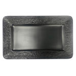 SERVIERPLATTE Black Rock    25/16,3/2,3 cm  - Schwarz, Design, Keramik (25/16,3/2,3cm) - Novel