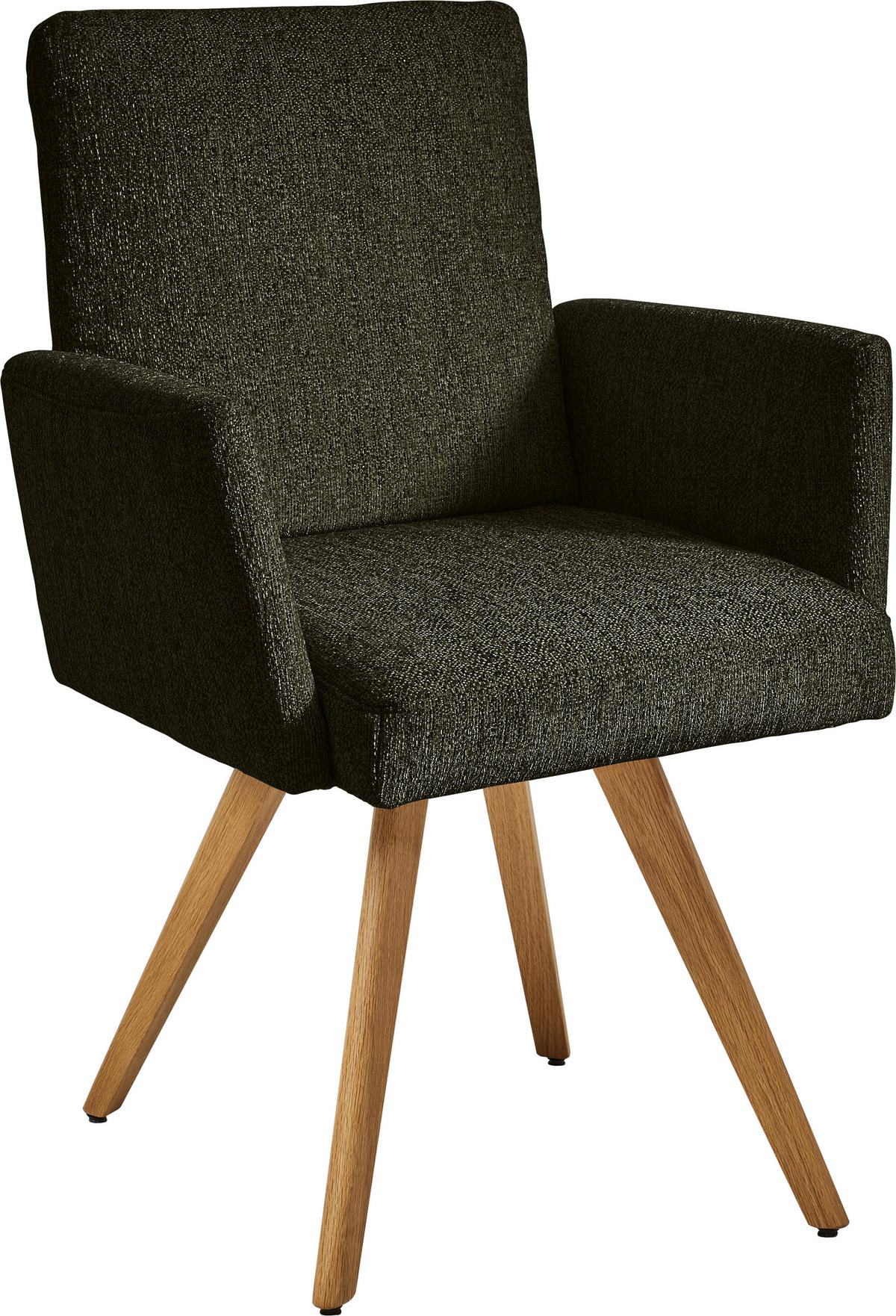 ARMLEHNSTUHL  in Flachgewebe  - Eichefarben/Grün, Design, Holz/Textil (56/92/60cm) - Dieter Knoll