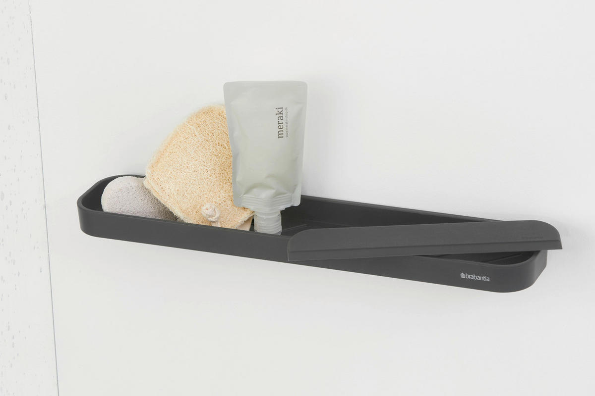 POLICA ZA TUŠ  metal, plastika  MINDSET  - siva, Basics, metal/plastika (42.1/7.3/9cm) - Brabantia