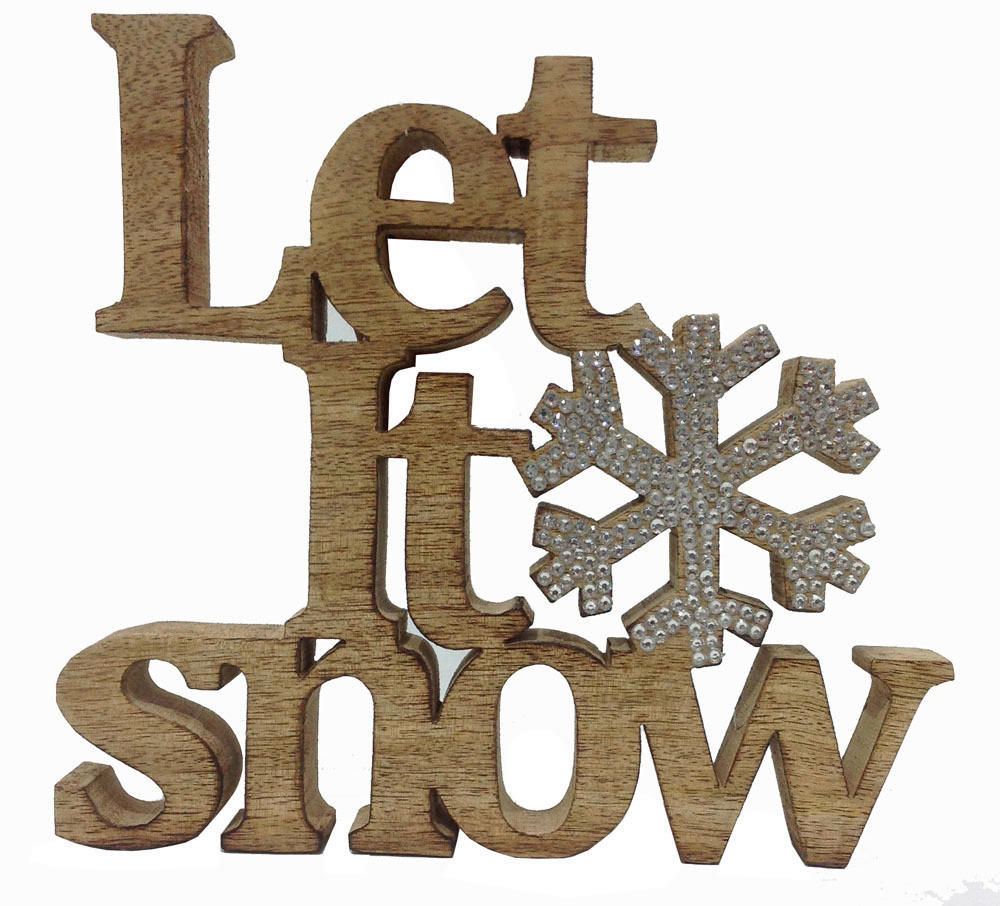 DEKOSCHRIFTZUG  - Braun, LIFESTYLE, Holz (22/20/2,5cm) - X-Mas