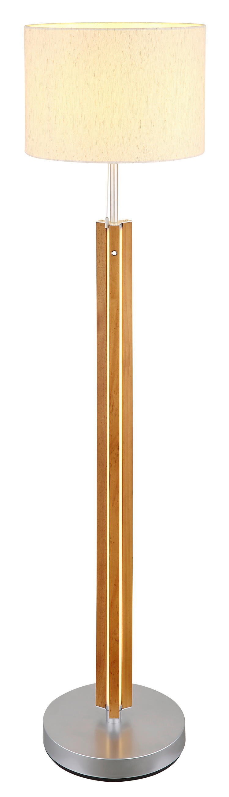 LED-STEHLEUCHTE 35/145 cm    - Dunkelbraun/Opal, Natur, Holz/Kunststoff (35/145cm)
