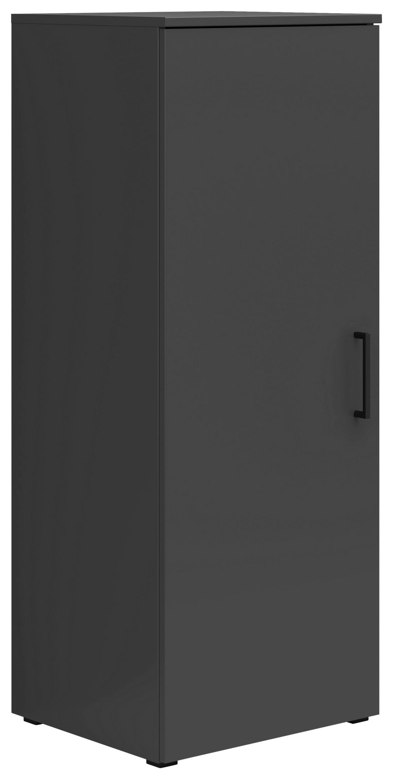 KOMODA, grafitová, 45/115/40 cm - čierna/grafitová, Modern, kompozitné drevo/plast (45/115/40cm) - Carryhome
