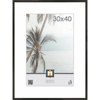 BILDERRAHMEN - Schwarz, Basics, Glas/Kunststoff (30/40cm)