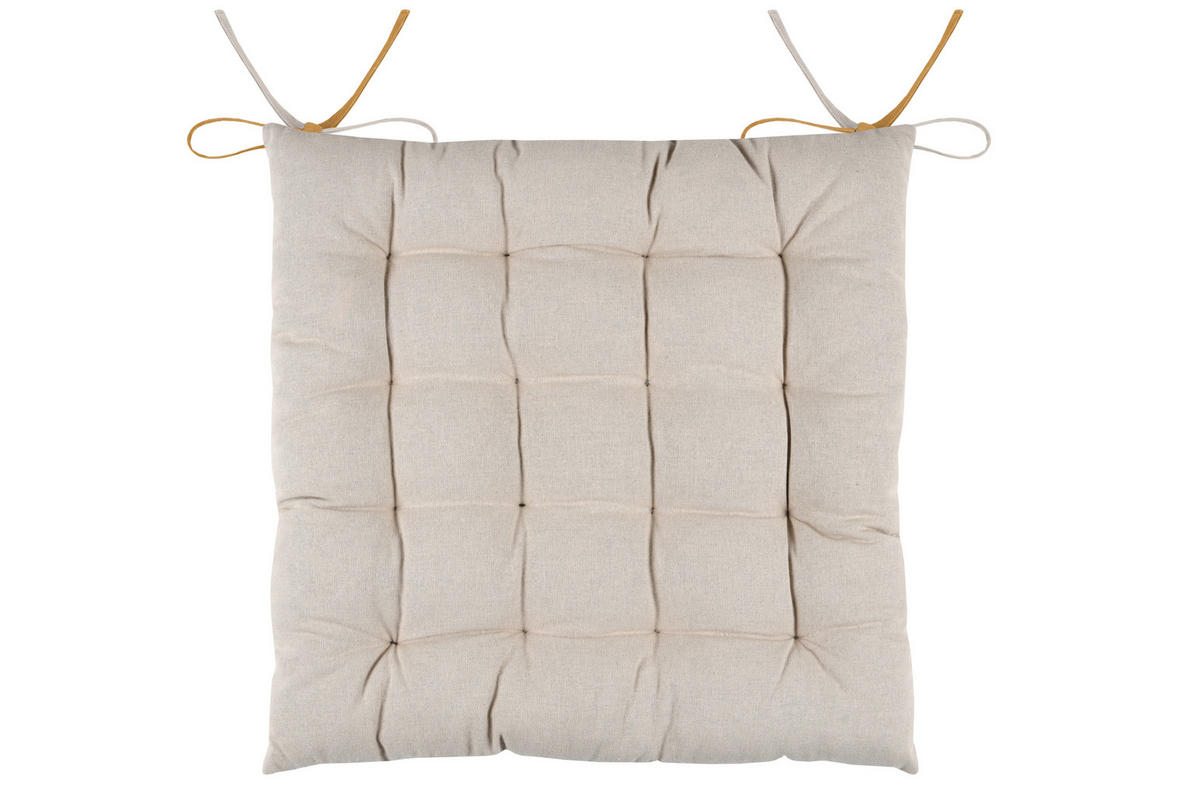 JASTUK ZA STOLICU senf žuta  - senf žuta, Konvencionalno, tekstil (40/40cm)
