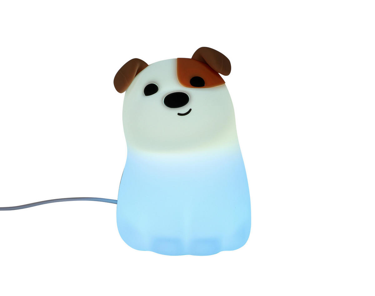 NOČNÉ SVETLO, 9,2/13,8/11,5 cm - biela, Trend, plast (9,2/13,8/11,5cm) - Novel