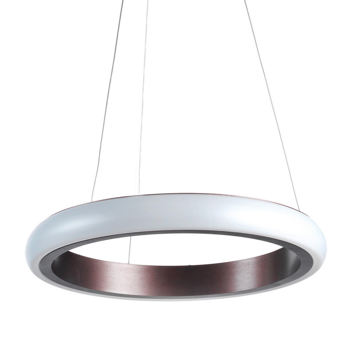 LED-HÄNGELEUCHTE ANELLO 50/50/120 cm   - Hellbraun/Weiß, Design, Metall (50/50/120cm)
