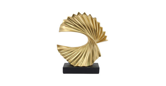 SKULPTUR - Goldfarben/Schwarz, Design, Kunststoff (24/28,5/11cm) - Ambia Home