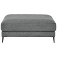 HOCKER in Textil Grau  - Schwarz/Grau, Design, Textil/Metall (120/43/90cm) - Dieter Knoll