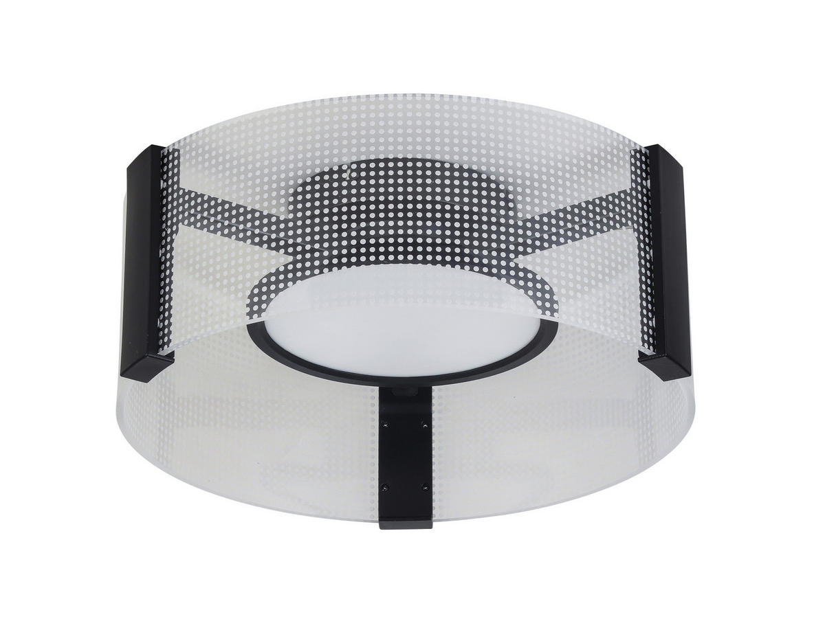 LED-DECKENLEUCHTE 40/16.5 cm   - Transparent/Weiß, Design, Kunststoff/Metall (40/16.5cm) - Novel