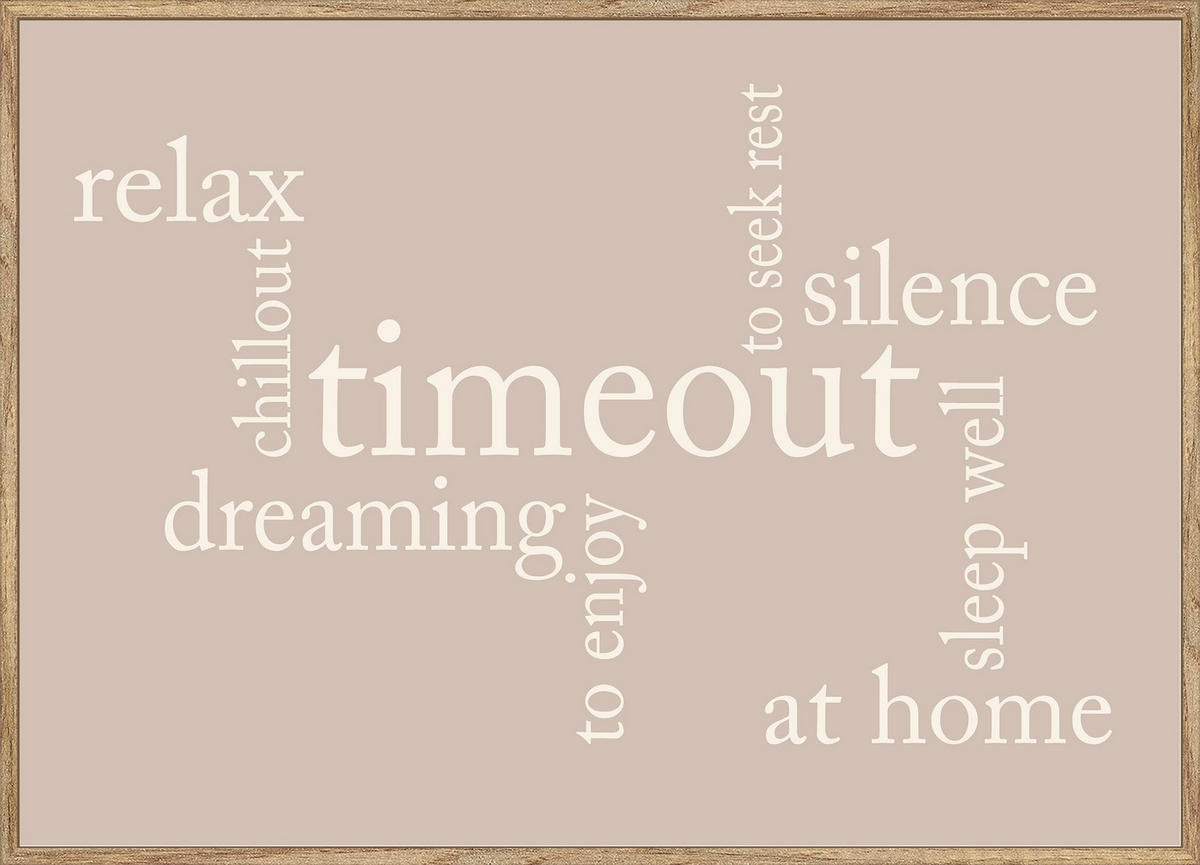 KUNSTDRUCK 70/50 cm  - Eichefarben/Multicolor, LIFESTYLE, Holzwerkstoff (70/50cm) - Monee