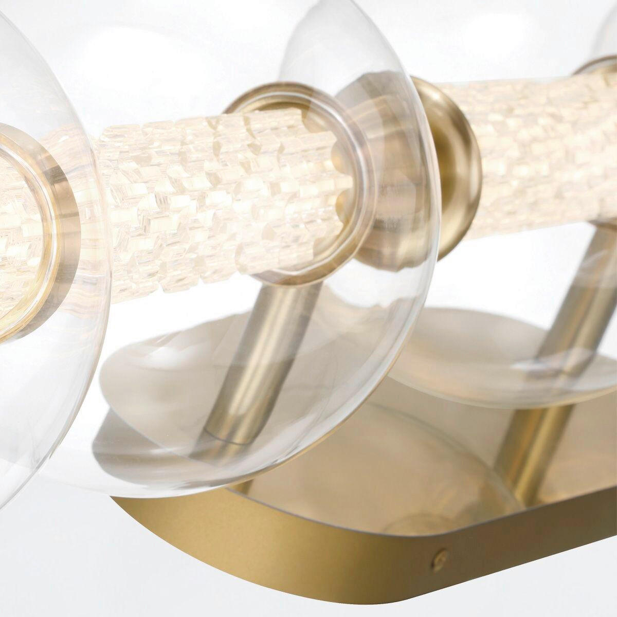 LED-WANDLEUCHTE Eurofase   - Goldfarben, Basics, Glas/Metall (17/96,7/21,1cm) - Elstead Lighting