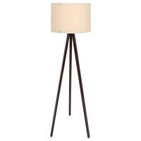 STEHLEUCHTE 38/145 cm    - Walnussfarben, Design, Holzwerkstoff/Kunststoff (38/145cm) - P & B
