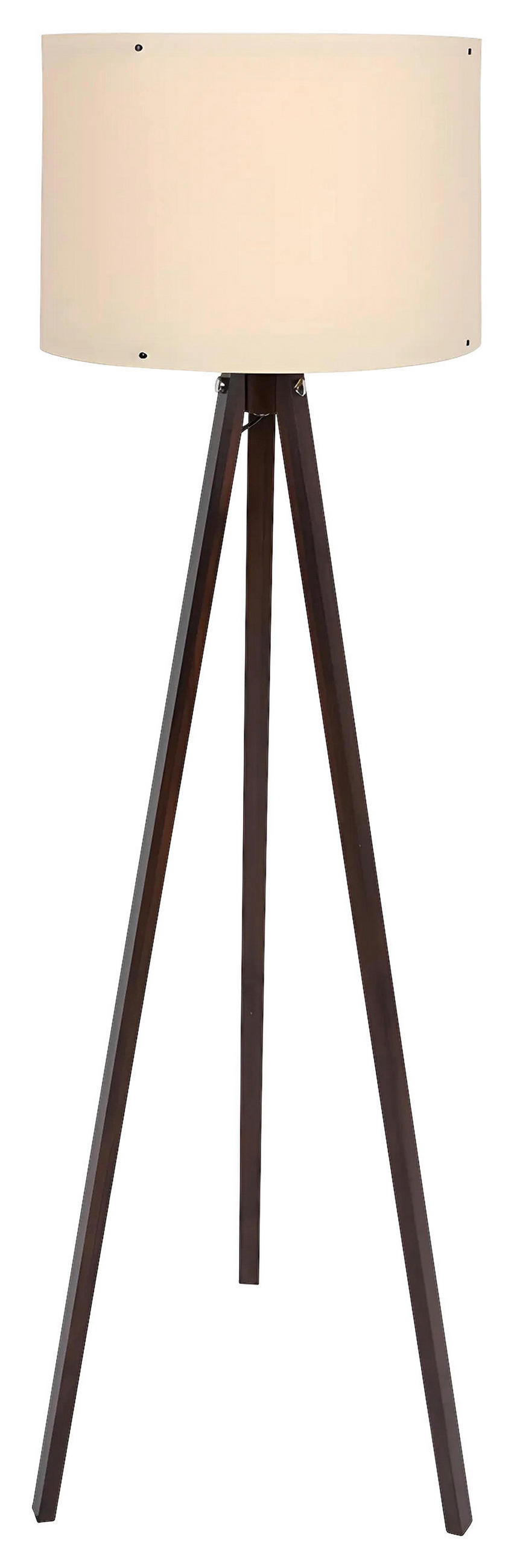 STEHLEUCHTE 38/145 cm    - Walnussfarben, Design, Holzwerkstoff/Kunststoff (38/145cm) - P & B