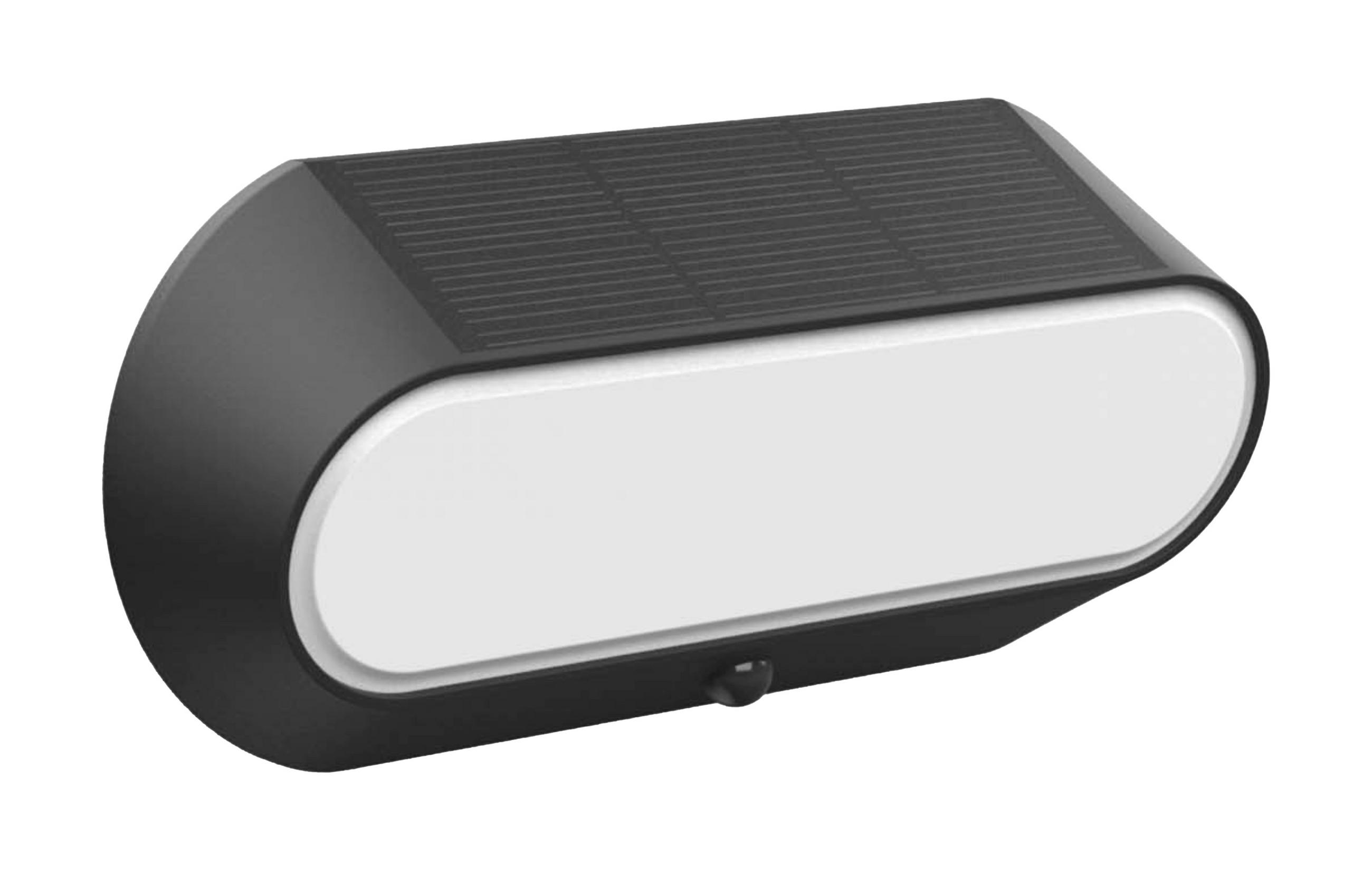 SOLARNA SVETILJKA - crna, Osnovno, plastika (25/12/6,6cm)