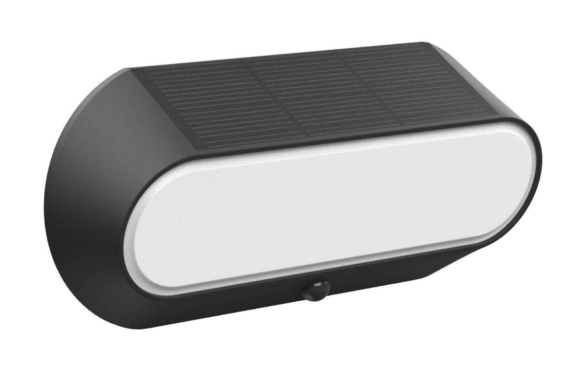 SOLARNA SVETILJKA - crna, Osnovno, plastika (25/12/6,6cm)