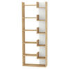 BÜCHERWAND  61/163/22 cm Weiss, Eichefarben  - Weiss/Eichefarben, Design, Holzwerkstoff (61/163/22cm) - Livetastic