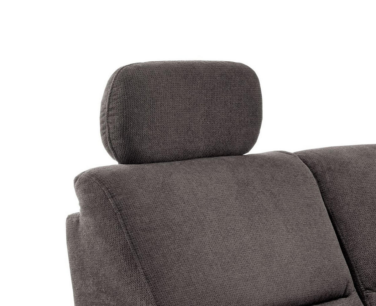 ECKSOFA in Struktur Anthrazit  - Wildeiche/Anthrazit, Konventionell, Holz/Textil (186/237cm) - Livetastic